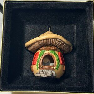 Hallmark Animal Home Christmas Ornament 1978 Mice in Mushroom Tree Whimsical